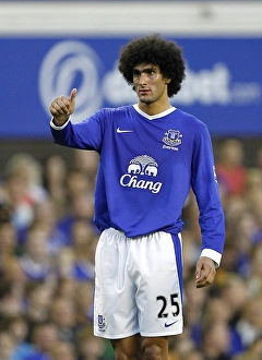 Everton 1 V Manchester United 0 : Goodison Park: 20-08-2012 Prints: Everton's Historic 1-0 Stunner: Marouane Fellaini's Goal vs