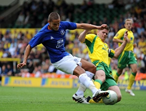 Jack Rodwell Prints: Evertons Jack Rodwell in action against Norwich