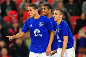Brisbane Roar V Everton Prints: Everton's Jack Rodwell: Thrilling Goal Celebration vs Brisbane Roar