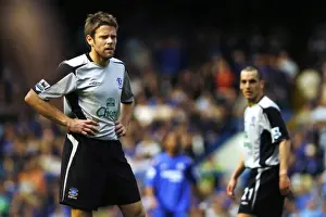 James Beattie Prints: Everton's James Beattie and Leon Osman in Action: A Battle Against Chelsea