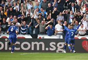 24 March 2012 V Swansea City, Liberty Stadium Prints: Everton's Jelavic and Hibbert: Celebrating a Memorable Second Goal Against Swansea City (24 March 2012)