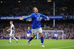 Images Dated 28th April 2012: Everton's Jelavic Scores Brace: Everton 2-0 Fulham (Barclays Premier League, Goodison Park)
