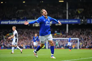 Framed Print : Everton's Jelavic Scores Brace: Everton 2-0 Fulham (Barclays Premier League, Goodison Park, 28 April 2012) Framed Print : Everton's Jelavic Scores Brace: Everton 2-0 Fulham (Barclays Premier League, Goodison Park, 28 April 2012)