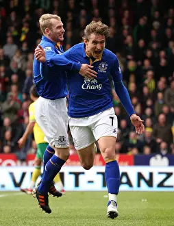 07 April 2012 V Norwich City, Carrow Road Prints: Everton's Jelavic Scores Brace: Norwich City 0-2 Everton (Barclays Premier League)