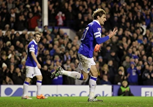 FA Cup Prints: Everton's Jelavic Scores Hat-trick: Everton Crushes QPR 4-0 in FA Cup (2013-2014)