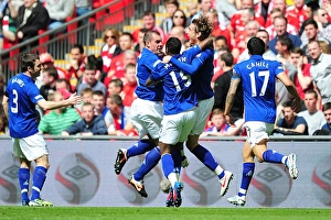 FA Cup - Semi Final - Liverpool V Everton - 14 April 2012 Prints: Everton's Jelavic Scores Historic Goal Against Liverpool in FA Cup Semi-Final at Wembley (April 14)