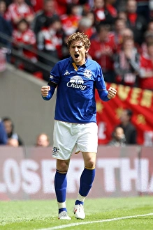 Everton's Jelavic Scores Opening Goal in Epic FA Cup Semi-Final Showdown vs. Liverpool at Wembley Stadium (April 14, 2012)
