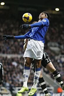 Images Dated 22nd February 2009: Everton's Jo: Premier League Battle at St. James Park - February 22, 2009