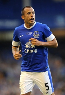 Framed Print : Everton's John Heitinga in Action: Pre-Season Friendly vs AEK Athens at Goodison Park Framed Print : Everton's John Heitinga in Action: Pre-Season Friendly vs AEK Athens at Goodison Park
