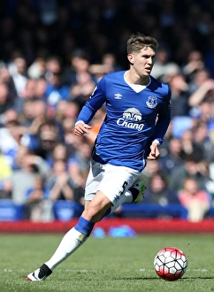 Everton's John Stones in Action against AFC Bournemouth, Barclays Premier League (30-04-2016)