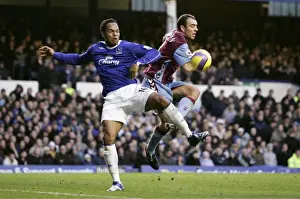 Everton V Aston Villa Prints: Everton's Joleon Lescott in Action Against Aston Villa - FA Premiership, November 2006