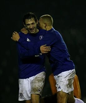 Images Dated 12th January 2011: Everton's Jordan Barrow: FA Youth Cup Victory and Emotional Celebration