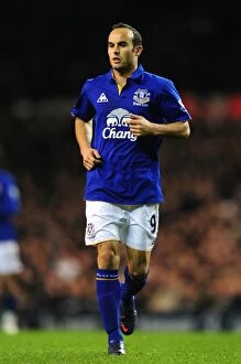 Images Dated 11th January 2012: Everton's Landon Donovan in Action: Everton vs. Tottenham Hotspur
