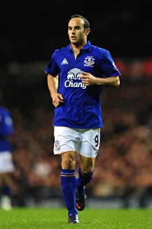 Everton's Landon Donovan in Action: Everton vs. Tottenham Hotspur, Premier League Clash at White Hart Lane (11 January 2012)