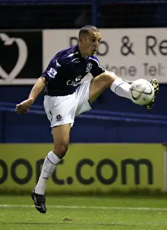 Everton's Leon Osman in Action: Carling Cup Third Round Clash against Sheffield Wednesday, 2007