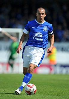 Framed Print : Everton's Leon Osman in Pre-Season Action at Globe Arena Against Morecambe
