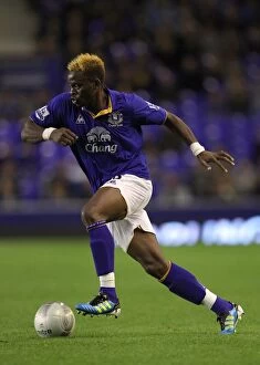Images Dated 24th August 2011: Everton's Louis Saha in Action Against Sheffield United (Carling Cup Round 2, 24 August 2011)