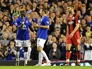 Everton's Louis Saha: Four-Goal Blitz Against Huddersfield Town in Carling Cup