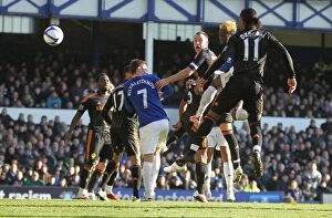 29 January 2011 Everton v Chelsea Collection: Everton's Louis Saha Scores Stunning FA Cup Opener Against Chelsea (29 January 2011)