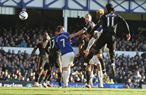 FA Cup Prints: Everton's Louis Saha Scores Stunning FA Cup Opener Against Chelsea (29 January 2011)
