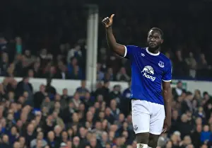 Everton's Lukaku in Action: Premier League Showdown at Goodison Park (Everton vs Watford)