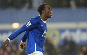 Images Dated 28th October 2015: Everton's Lukaku Celebrates Penalty Shoot-Out Triumph Over Norwich in Capital One Cup