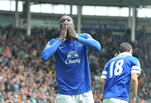 Images Dated 11th May 2014: Everton's Lukaku Scores Double: 2-0 Victory Over Hull City (May 11, 2014)