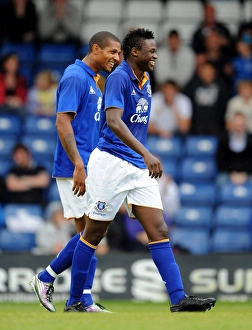 15 July 2011 Bury V Everton Prints: Everton's Magaye Gueye and Jermaine Beckford