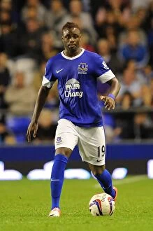 Images Dated 29th August 2012: Everton's Magaye Gueye Stars in 5-0 Capital One Cup Victory over Leyton Orient