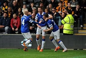 Images Dated 11th May 2014: Everton's McCarthy Scores First Goal in 2-0 Win over Hull City (Barclays Premier League, May 11)