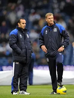 Framed Print : Everton's New Signing Landon Donovan at The Hawthorns: Everton vs. West Bromwich Albion, Premier League (January 2012)