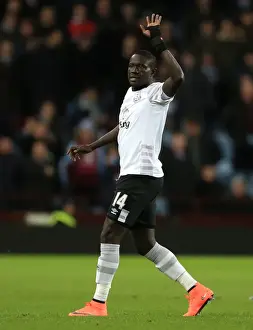 Aston Villa V Everton - Villa Park Prints: Everton's Oumar Niasse in Action: Thrilling Premier League Clash at Villa Park