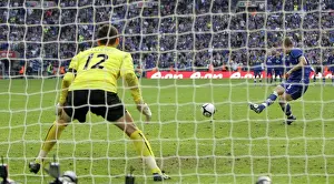 Everton's Phil Jagielka Scores the FA Cup Semi-Final Winning Penalty Against Manchester United at Wembley Stadium (April 19, 2009)