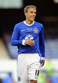 Framed Print : Everton's Phil Neville in Action: Everton vs AEK Athens Pre-Season Friendly at Goodison Park Framed Print : Everton's Phil Neville in Action: Everton vs AEK Athens Pre-Season Friendly at Goodison Park