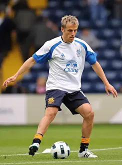 14 May 2011 West Bromwich Albion V Everton Prints: Everton's Phil Neville Celebrates Victory Over West Bromwich Albion in the Barclays Premier League (14 May 2011)