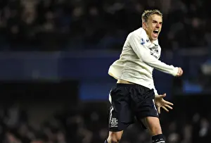 Everton's Phil Neville: Euphoric Moment as Jermaine Beckford Scores Equalizer Against Chelsea (December 4, 2010)