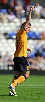30 July 2011 Birmingham City V Everton Prints: Everton's Pre-Season Victory: Leighton Baines Thrilling Goal Celebration vs