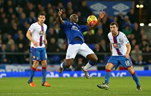 Football Soccer Full Length Prints: Everton's Romelu Lukaku in Action: Everton vs Crystal Palace