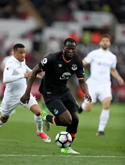 Soccer Football Prints: Everton's Romelu Lukaku in Action against Swansea City at Liberty Stadium - Premier League 2016-17