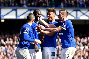 Everton's Romelu Lukaku Celebrates His Hat-Trick Against Burnley (Premier League 2016-17)