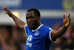 Framed Print : Everton's Romelu Lukaku Scores Brace: 2-0 Lead Over Sunderland (Premier League, Goodison Park) Framed Print : Everton's Romelu Lukaku Scores Brace: 2-0 Lead Over Sunderland (Premier League, Goodison Park)