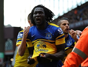 Aston Villa 0 V Everton 2 : Villa Park : 26-10-2013 Prints: Everton's Romelu Lukaku Scores Double: 2-0 Win Over Aston Villa (Barclays Premier League)