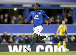 Everton's Romelu Lukaku in UEFA Europa League Action: Everton vs BSC Young Boys
