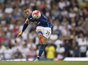 Images Dated 29th August 2015: Everton's Ross Barkley Faces Off Against Tottenhotspur in Premier League Clash - Devlin/PA Wire