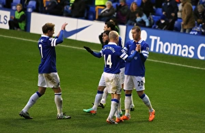 FA Cup Prints: Everton's Ross Barkley Scores First Goal in FA Cup Victory over Queens Park Rangers (4-0)