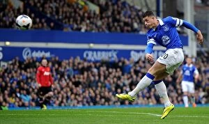 Images Dated 20th April 2014: Everton's Ross Barkley Shines: Everton 2-Manchester United 0 (BPL, Goodison Park, 21-04-2014)