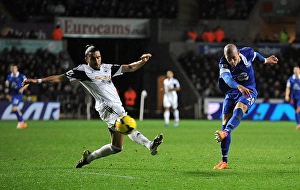 Swansea City 1 V Everton 2 : Liberty Stadium : 22-12-2013 Prints: Everton's Ross Barkley Shines: Swansea City 1-2 Everton (Premier League)