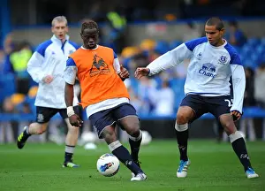 15 October 2011 Chelsea V Everton Prints: Everton's Saha and Rodwell Gear Up for Chelsea Showdown (15 October 2011)