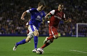 Images Dated 29th August 2012: Everton's Seamus Coleman Leads 5-0 Thrashing of Leyton Orient in Capital One Cup