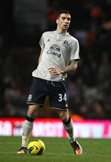 Images Dated 14th January 2012: Everton's Shane Duffy in Action: The Intense Rivalry - Everton vs